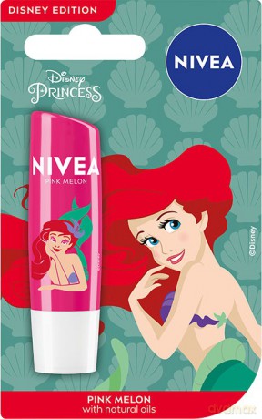 Nivea Lip Care Disney Edition Pomadka nawilżająca do ust Pink Melon 4.8g