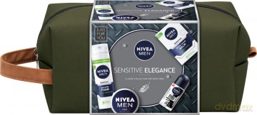 Nivea Men Zestaw prezentowy Sensitive Elegance (krem 75 ml+pianka do golenia 200 ml+balsam po goleniu 100 ml+deo roll-on 50 ml)