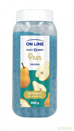 On Line Fruity Shot Sól do kąpieli Pear (Gruszka) 800g
