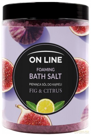 On Line Pieniąca Sól do kąpieli Fig & Citrus 1200g