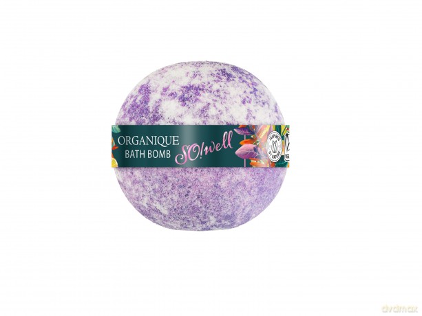 ORGANIQUE So!Well Musująca Kula do kąpieli - fioletowa 170g