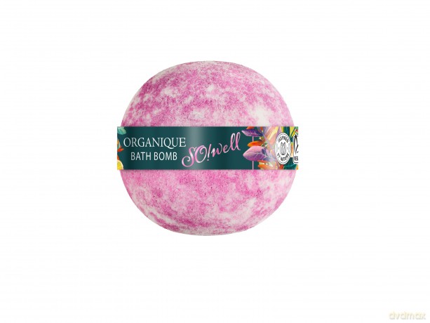 ORGANIQUE So!Well Musująca Kula do kąpieli - różowa 170g