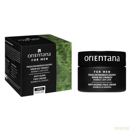 ORIENTANA for Men Przeciwzmarszczkowy Krem do twarzy na dzień i noc - Bambus i Żeń-Szeń 50 ml