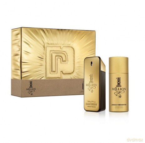Paco Rabanne Zestaw prezentowy 1 Million (woda toaletowa 100 ml+dezodorant spray 150 ml)