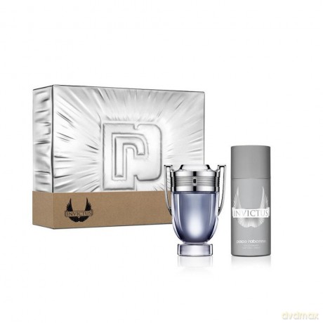 Paco Rabanne Zestaw prezentowy Invictus (woda toaletowa 100 ml+dezodorant spray 150 ml)