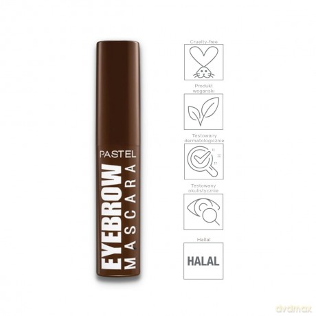 PASTEL Eyebrow Mascara do brwi nr 23 - Dark Brown 4.2 ml