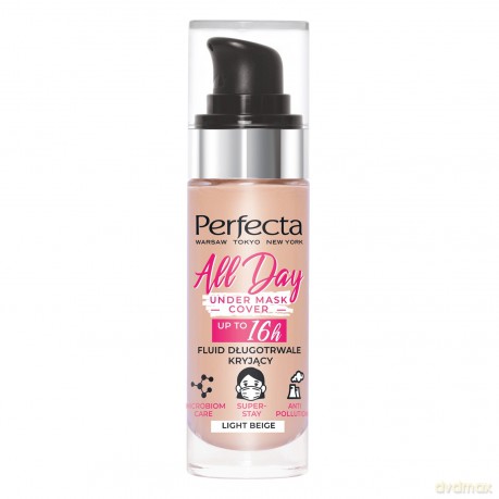 Perfecta All Day Under Mask Cover Podkład długotrwale kryjący - Light Beige 30 ml