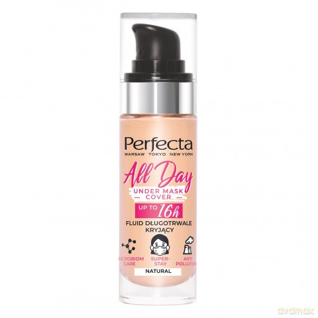 Perfecta All Day Under Mask Cover Podkład długotrwale kryjący - Natural 30 ml