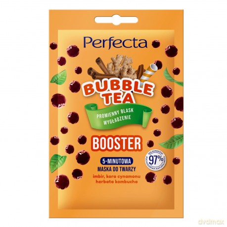 Perfecta Bubble Tea 5-Minutowa Maska do twarzy Booster - promienny blask i wygładzenie 10 ml