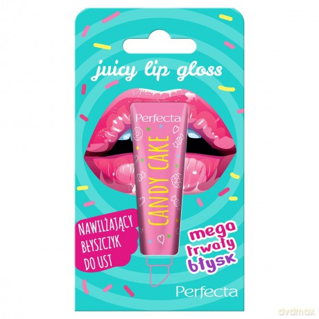 Perfecta Juicy Lip Gloss Nawilżający Błyszczyk do ust Candy Cake 10g