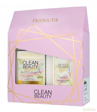 Perfecta Zestaw prezentowy Clean Beauty 60+ (krem na dzień i noc 50 ml+krem pod oczy 15 ml)