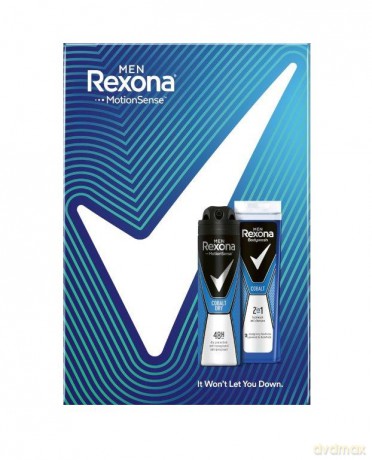Rexona Motion Sense Zestaw prezentowy Cobalt (dezodorant spray 150 ml+żel pod prysznic 250 ml)