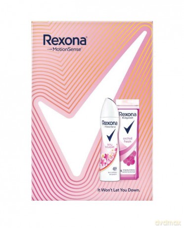Rexona Motion Sense Zestaw prezentowy Sexy (dezodorant spray 150 ml+żel pod prysznic 250 ml)