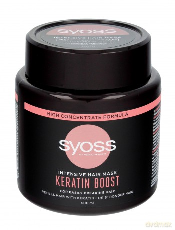 Schwarzkopf Syoss Keratin Boost Intensywna Maska do włosów łamliwych 500 ml