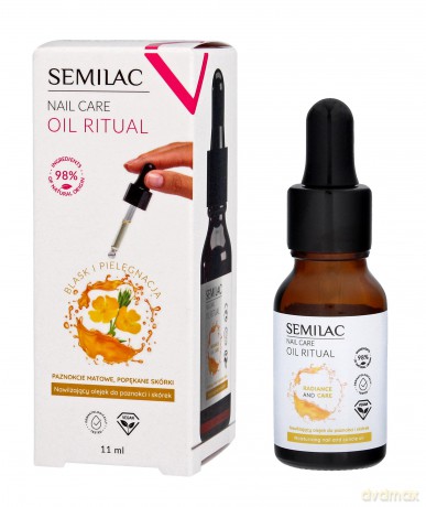 SEMILAC Nail Care Oil Ritual Nawilżający Olejek do paznokci i skórek 11 ml