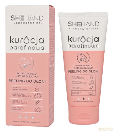 SheHand Kuracja Parafinowa Złuszczająco - Natłuszczający Peeling do dłoni 75g