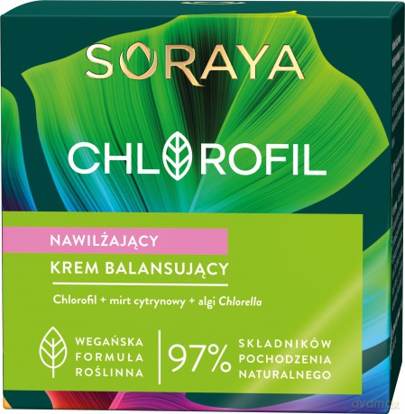 Soraya Chlorofil Nawilżający Krem balansujący do młodej cery 50 ml