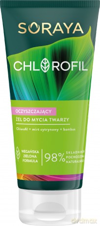 Soraya Chlorofil Oczyszczający Żel do mycia twarzy do młodej cery 150 ml