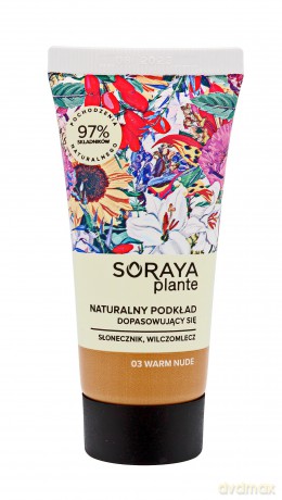 Soraya Plante Naturalny Podkład dopasowujący się nr 03 Warm Nude 30 ml