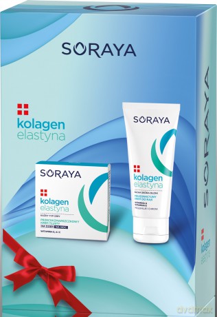 Soraya Zestaw prezentowy Kolagen Elastyna (krem tłusty 50 ml+krem do rąk 75 ml)