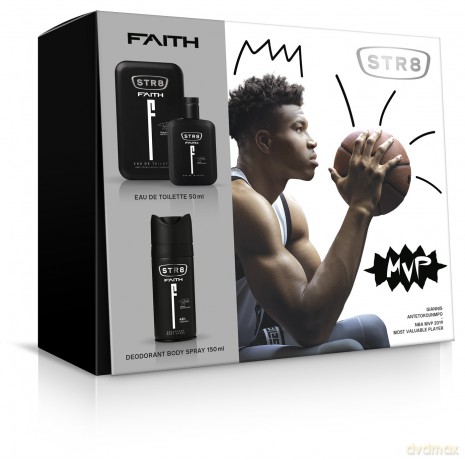 STR 8 Faith Zestaw prezentowy (dezodorant spray 150 ml+woda toaletowa 50 ml)