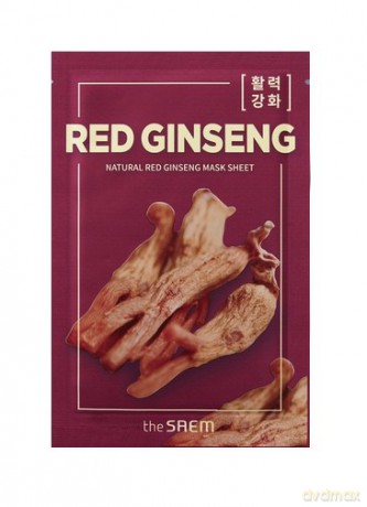 The SAEM Natural Mask Sheet Maska na tkaninie - Red Ginseng 21 ml