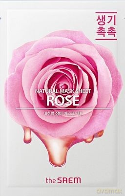 The SAEM Natural Mask Sheet Maska na tkaninie - Rose 21 ml