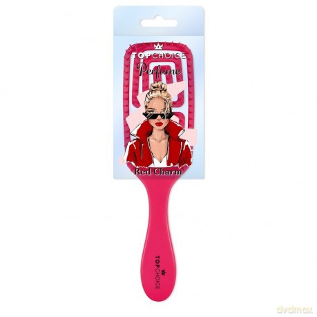 Top Choice Perfume Szczotka do włosów Red Charm - prostokątna (64500)