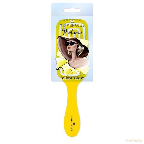 Top Choice Perfume Szczotka do włosów Yellow Glow - prostokątna (64494)