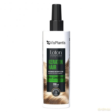 Vis Plantis Loton Odżywka w sprayu z keratyną do włosów zniszczonych i łamliwych - Keratin Hair 200 ml