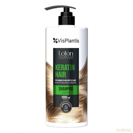 Vis Plantis Loton Szampon z keratyną do włosów zniszczonych i łamliwych - Keratin Hair 1000 ml
