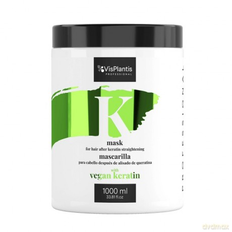 Vis Plantis Professional Maska do włosów po keratynowym prostowaniu - Vegan Keratin 1000 ml