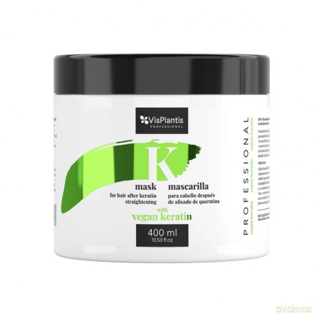 Vis Plantis Professional Maska do włosów po keratynowym prostowaniu - Vegan Keratin 400 ml