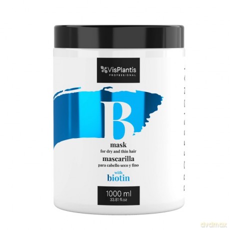 Vis Plantis Professional Maska do włosów suchych i cienkich z Biotyną 1000 ml