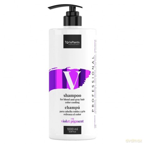 Vis Plantis Professional Szampon do włosów blond i siwych ochładzający kolor - Color Pigment 1000 ml