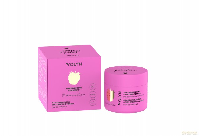 YOLYN Greenbiotic Ferment Bardzo Malinowy Lekki Krem do twarzy 50 ml