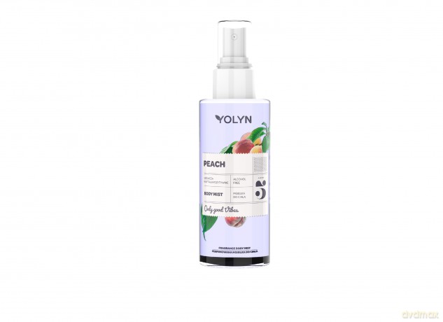 YOLYN Mgiełka do ciała Peach (Brzoskwinia) 200 ml