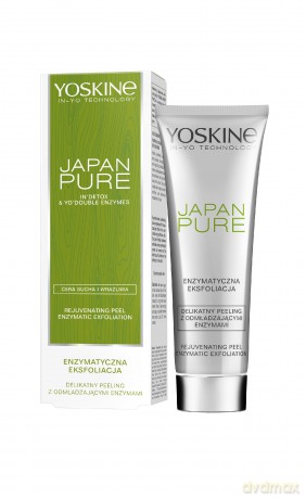 Yoskine Pure Peeling do twarzy Enzymatyczna Eksfoliacja do cery suchej i wrażliwej 75 ml