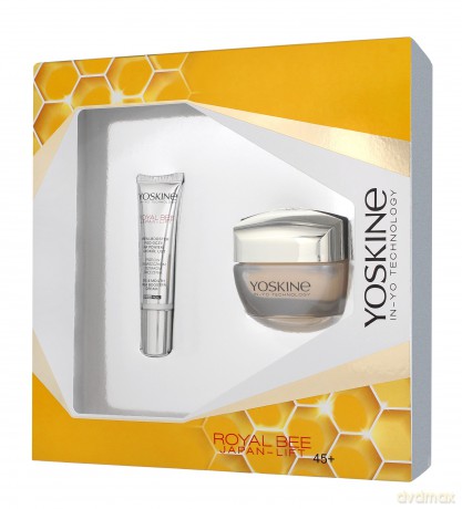 Yoskine Zestaw prezentowy Royal Bee Japan - Lift 45+ (krem na dzień i noc 50 ml+krem pod oczy 15 ml)