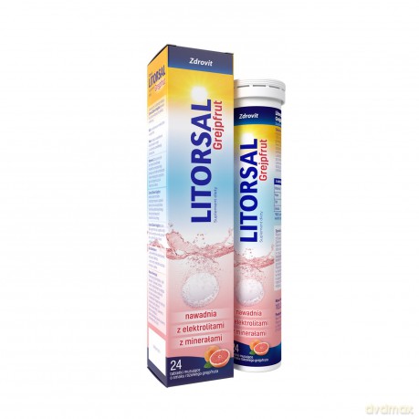 Zdrovit Tabletki musujące Litorsal Grejpfrut - suplement diety-24 tabletki