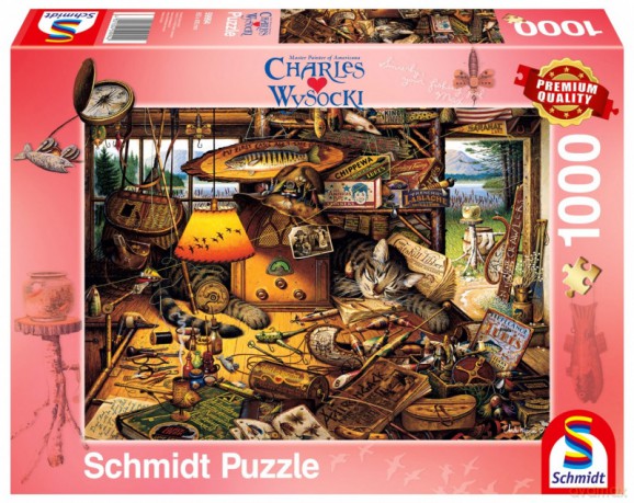 SCHMIDT Premium Quality 1000 el. Charles Wysocki Max - Wędkarz [PUZZLE]