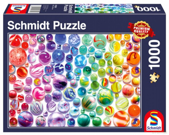 SCHMIDT Premium Quality 1000 el. Kolorowe kulki [PUZZLE]
