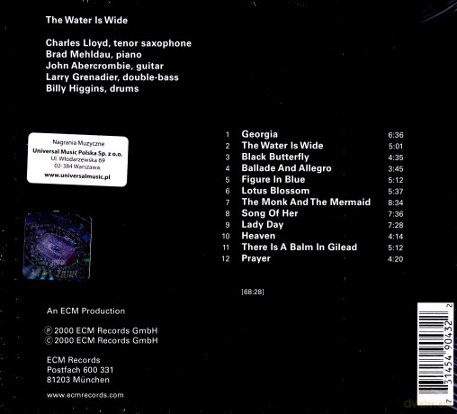 Charles Lloyd: The Water Is Wide [CD]