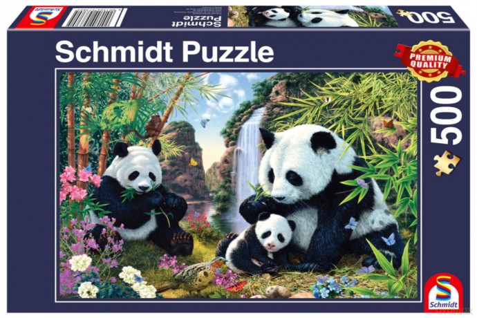 SCHMIDT Premium Quality 500 el. Rodzina pand [PUZZLE]