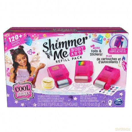 Zestaw uzupełniający do tatuaży Cool Maker Shimmer me Boody Refill