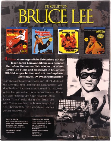 Bruce Lee - Collection: The Big Boss / The Way of the Dragon / The Game of Death / Fist of Fury (Wielki szef / Droga smoka / Gra śmierci / Wściekłe pięści) [4xBlu-Ray]