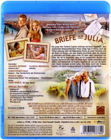 Letters to Juliet (Listy do Julii) [Blu-Ray]