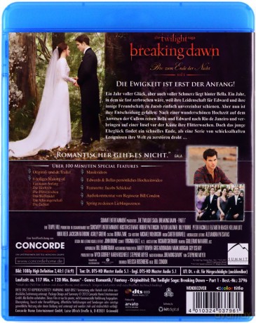 The Twilight Saga: Breaking Dawn - Part 1 (Saga Zmierzch: Przed świtem. Część 1) [Blu-Ray]