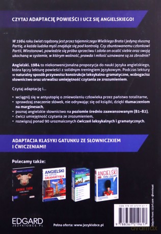 1984 George Orwell Adaptacja klasyki z ćwiczeniami Angielski ze słowniczkiem - George Orwell [KSIĄŻKA]