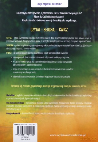 Anne of Green Gables Ania z Zielonego Wzgórza w wersji do nauki języka angielskiego - Maud Montgomery Lucy, Marta Fihel [KSIĄŻKA]